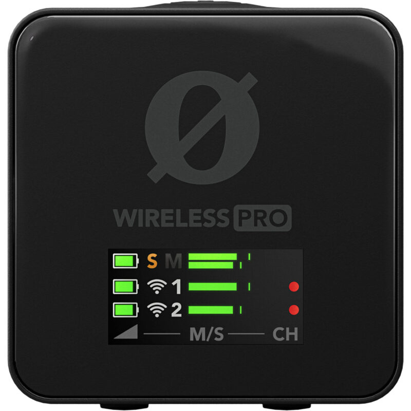 Microphone Rode Wireless Pro cung cấp cho người dùng một bộ thu kênh đôi nhẹ nhàng và tiện lợi.