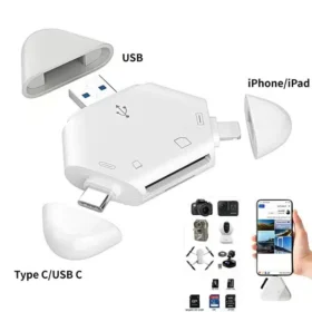 Đầu đọc thẻ nhớ SD, TF (MicroSD) đa năng 3-in-1