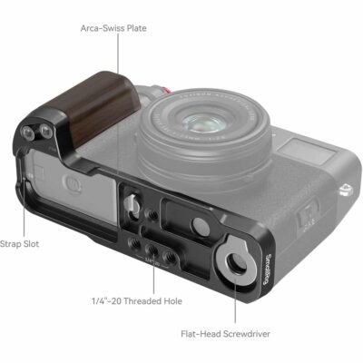 Wooden L-Shape Grip for FUJIFILM X100VI / X100V