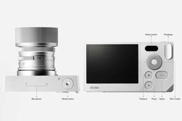 Máy ảnh Sigma BF có thiết kế tối giản với chỉ ba nút bấm chính: nút xoay, nút chụp và nút nguồn