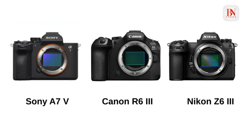 So sánh Sony A7 V vs Canon R6 III vs Nikon Z6 III