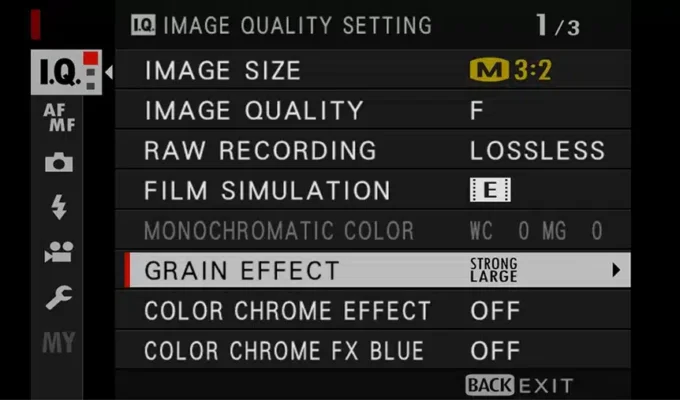 các giả lập màu film Fujifilm