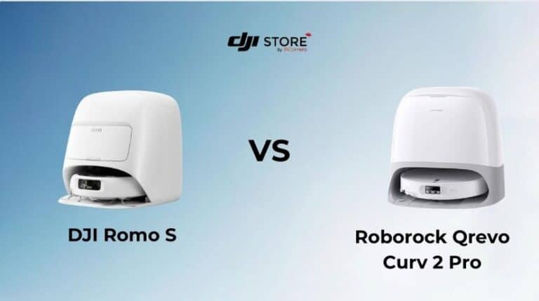 So sánh DJI Romo S và Roborock Qrevo Curv 2 Pro