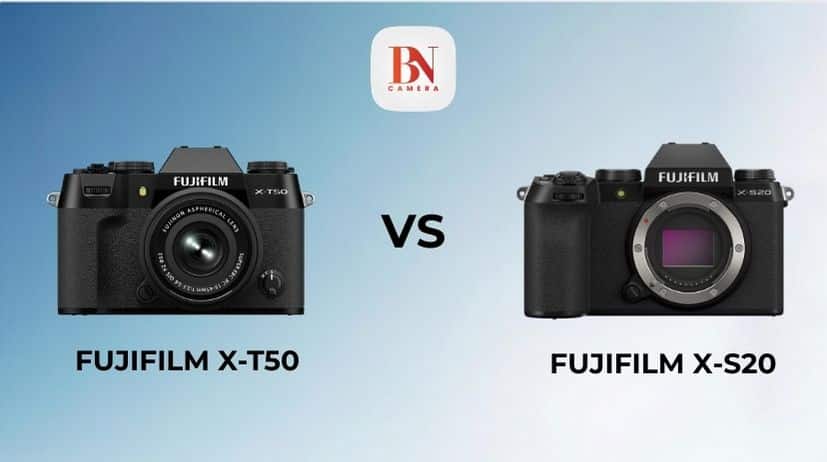 So sánh Fujifilm X-T50 và X-S20