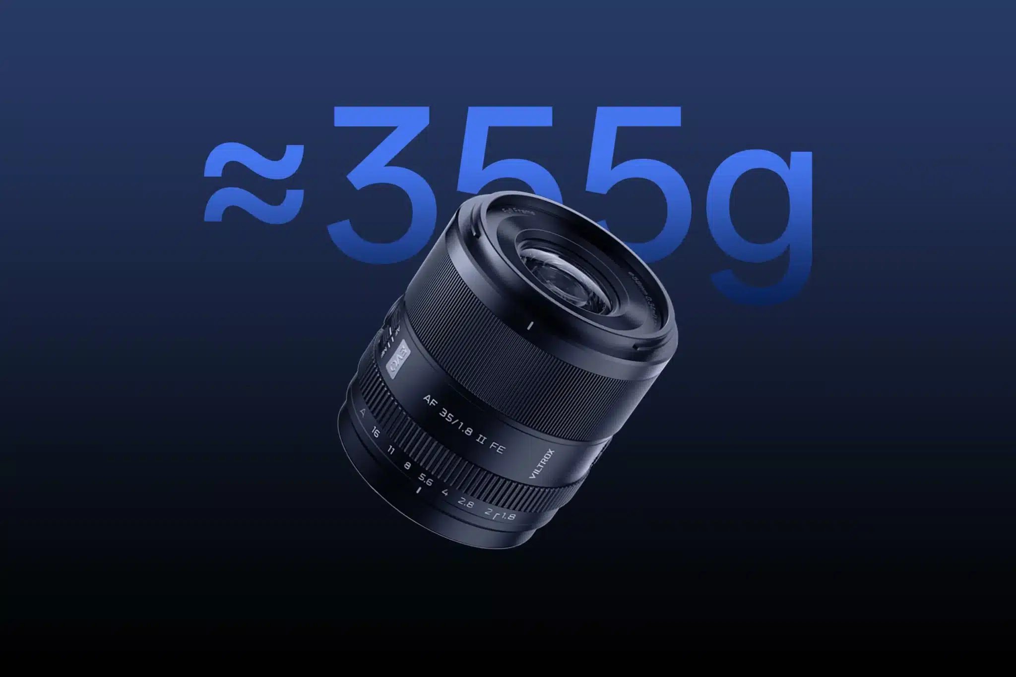 Với trọng lượng chỉ khoảng 355g, ống kính Viltrox 35mm f/1.8 II EVO FE mang lại trải nghiệm sử dụng nhẹ nhàng và thoải mái trong thời gian dài