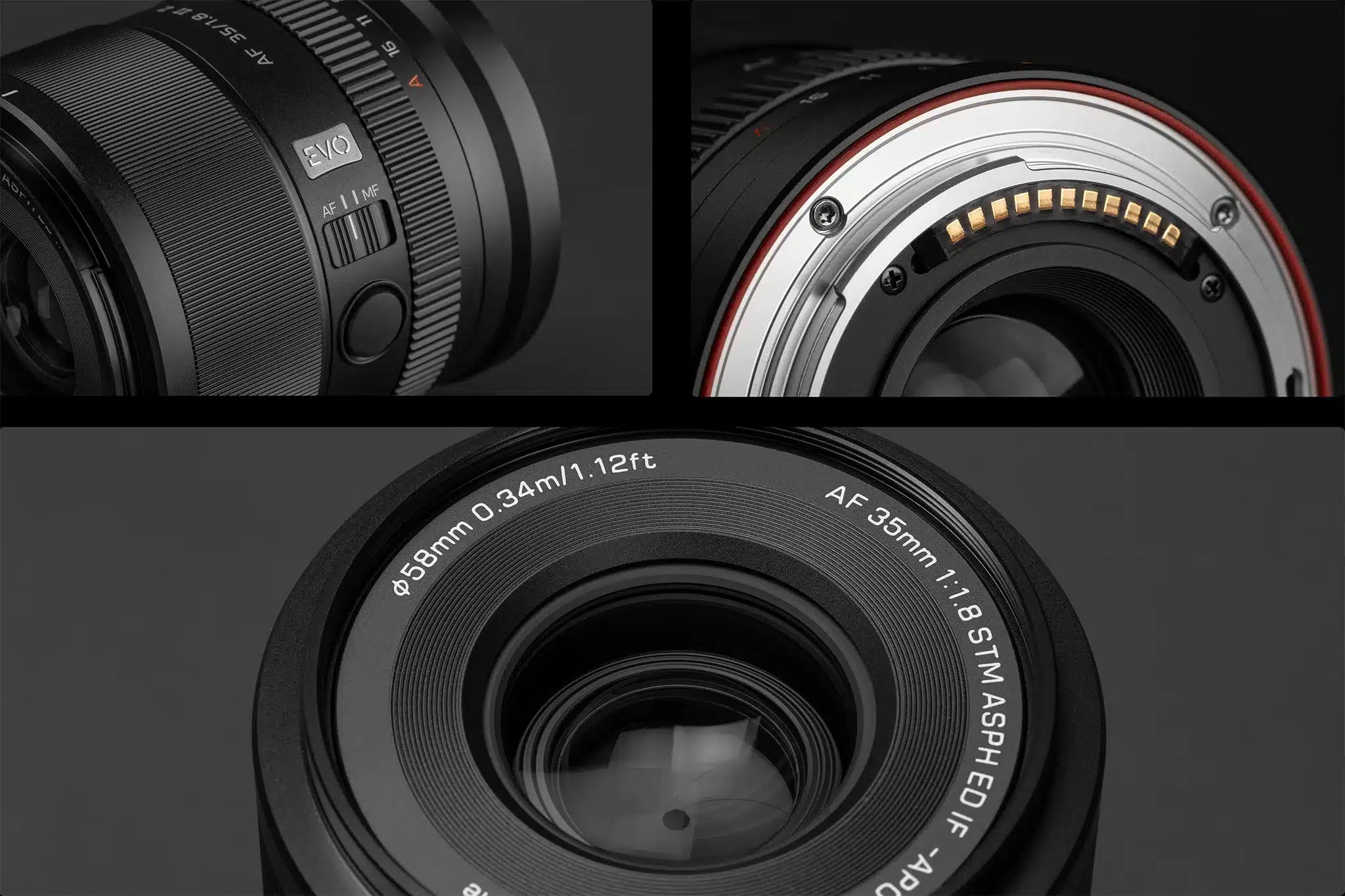 Viltrox 35mm f/1.8 II EVO Z hỗ trợ filter 58mm phổ biến, giúp dễ dàng sử dụng các phụ kiện như ND hoặc CPL