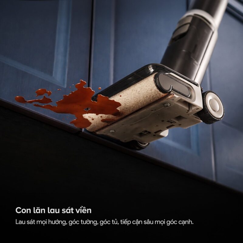 Một trong những điểm nâng cấp đáng giá là khả năng làm sạch sát tường và cạnh nội thất gần như tuyệt đối