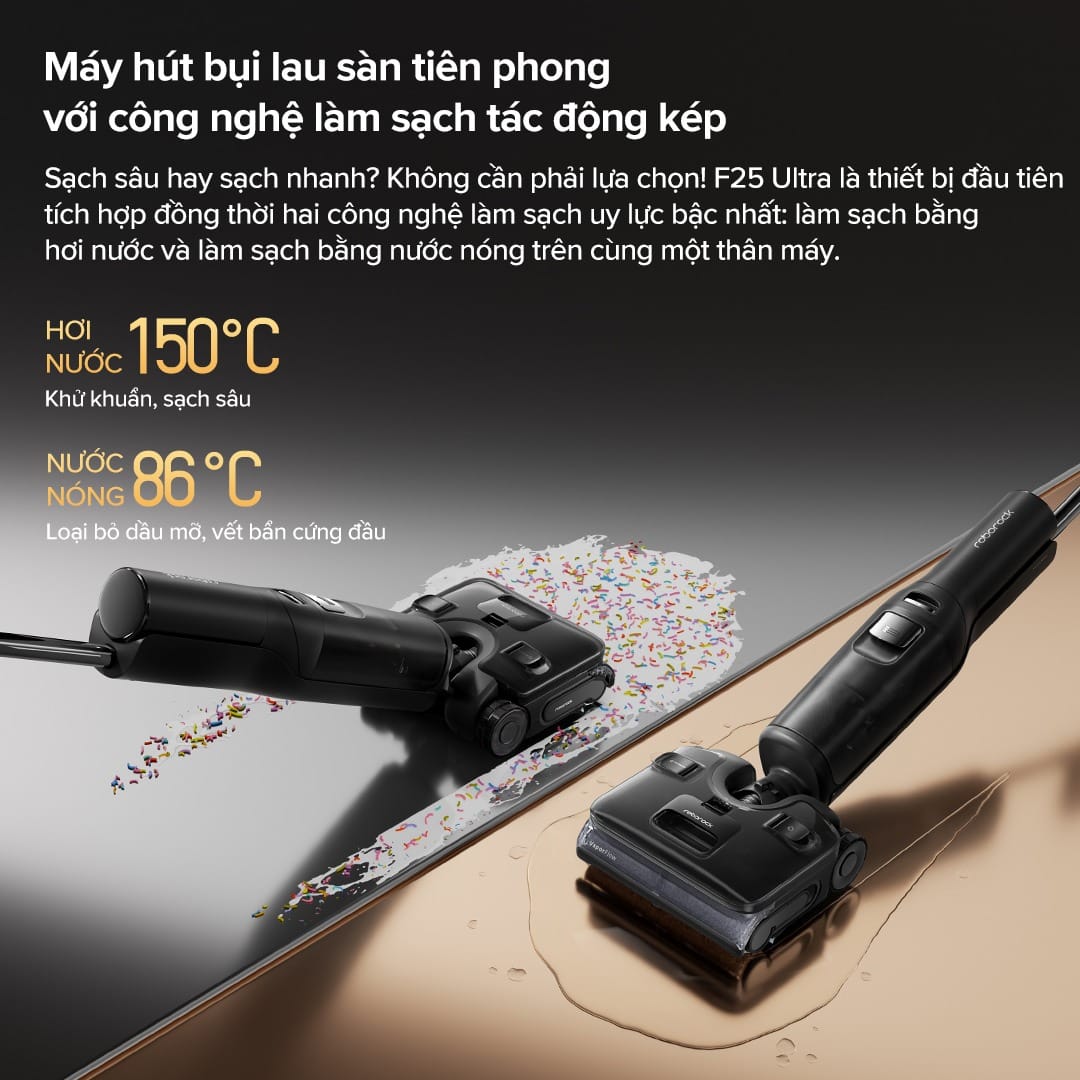 Roborock F25 Ultra máy hút bụi lau nhà cầm tay - Bản quốc tế - Ảnh 8
