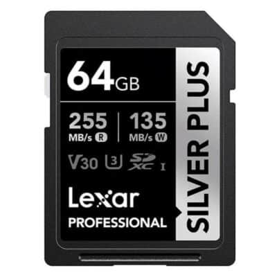 Thẻ Nhớ Lexar SDXC 64GB Silver Plus 255MB/s 135MB/s