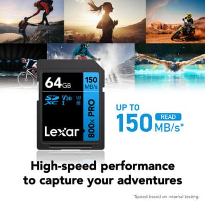 Thẻ nhớ SDXC Lexar 64GB Professional 800x Pro UHS-I V30 150MB/s