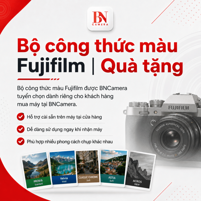 Bộ công thức màu Fujifilm | Quà tặng