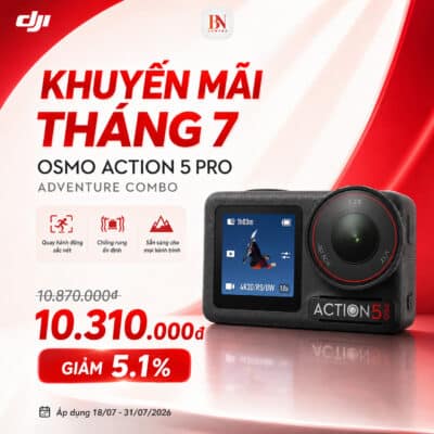 DJI Osmo Action 5 Pro Adventure Combo hướng đến người dùng yêu thích quay hành động, du lịch, thể thao, chạy xe, trekking hoặc các hoạt động ngoài trời