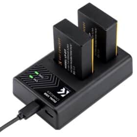 Bộ combo 2 pin và 1 sạc đôi LP-E17 K&F Concept KF28.0014