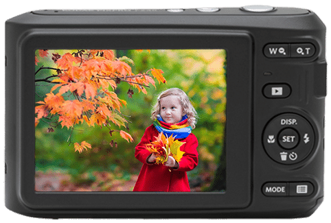 Máy ảnh Kodak PixPro FZ45 được trang bị màn hình LCD 2.7 inch, hỗ trợ người dùng xem khung hình, điều chỉnh thiết lập và xem lại ảnh sau khi chụp một cách dễ dàng