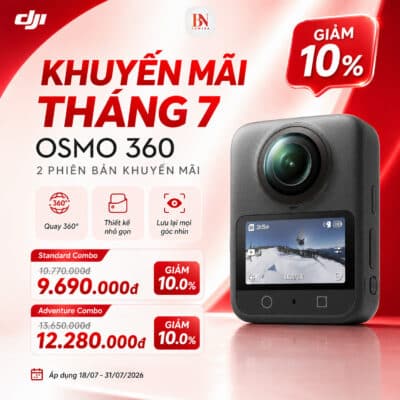 DJI Osmo 360 là lựa chọn phù hợp với người dùng muốn tạo ra các góc quay mới lạ, linh hoạt hơn trong du lịch, thể thao