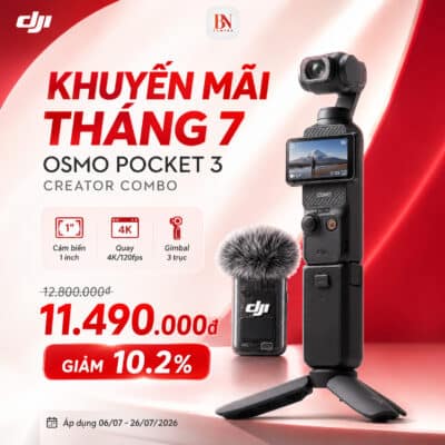 DJI Osmo Pocket 3 Creator Combo là lựa chọn phù hợp cho người dùng cần một thiết bị quay nhỏ gọn