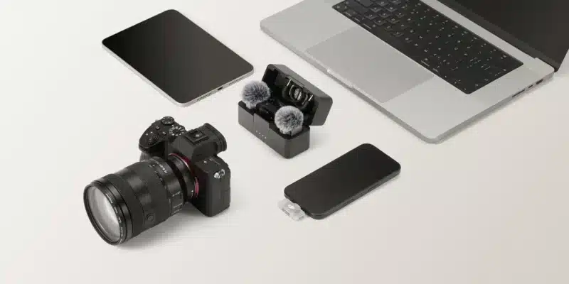 Bộ thu DJI Mic Mini 2S có thể kết nối với máy ảnh, điện thoại, máy tính bảng và máy tính