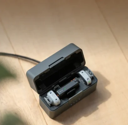 DJI Mic Mini 2S không chỉ thu âm qua bộ thu mà còn có thể duy trì bản ghi trực tiếp trên bộ phát.