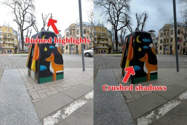 Dynamic Range về cơ bản liên quan đến khả năng kiểm soát hai cực của ảnh: Highlight và Shadow.