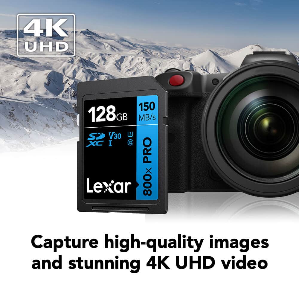 Thẻ nhớ Lexar Professional 800x Pro SDXC UHS-I V30 128GB