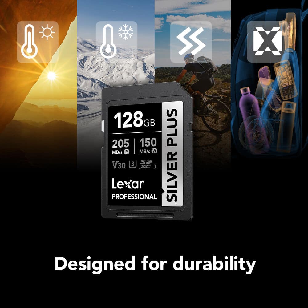 Thẻ nhớ Lexar Professional Silver Plus SDXC UHS-I V30 128GB
