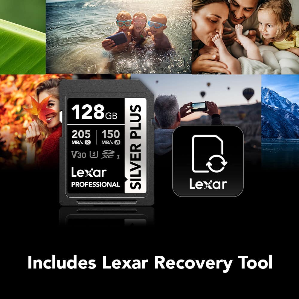 Thẻ nhớ Lexar Professional Silver Plus SDXC UHS-I V30 128GB