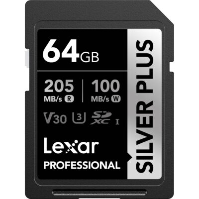 Thẻ nhớ Lexar Professional Silver Plus SDXC UHS-I V30 64GB