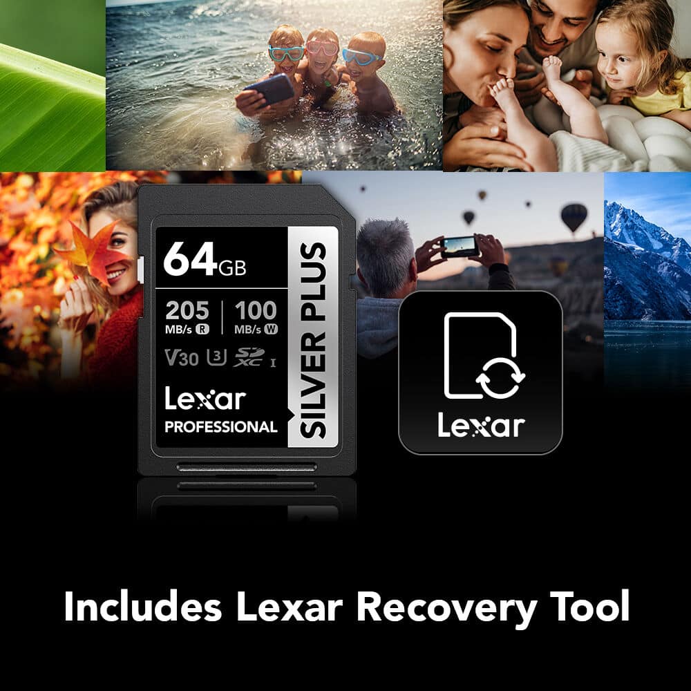 Thẻ nhớ Lexar Professional Silver Plus SDXC UHS-I V30 64GB
