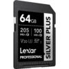 Thẻ nhớ Lexar Professional Silver Plus SDXC UHS-I V30 64GB