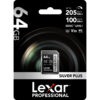 Thẻ nhớ Lexar Professional Silver Plus SDXC UHS-I V30 64GB