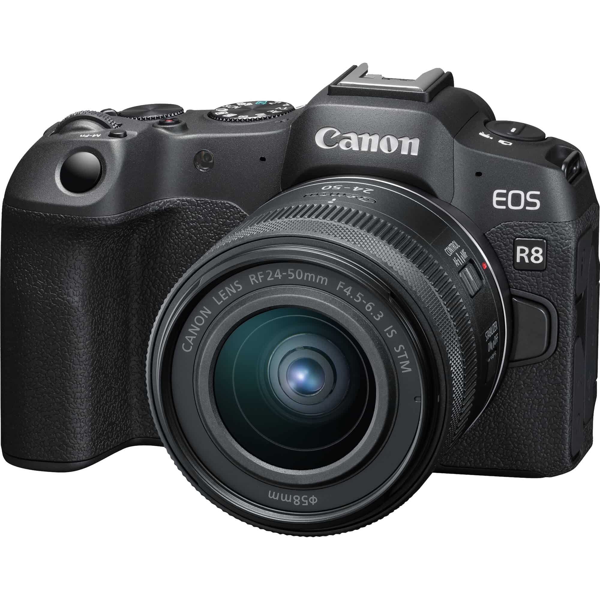 Canon EOS R8 Mark II gắn ống kính kit mặt trước