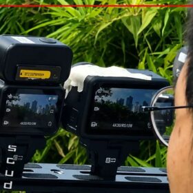 DJI Osmo Action 7 – ảnh rò rỉ mặt trước với màn hình cảm ứng