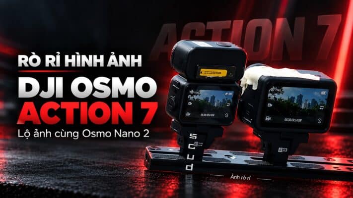 Rò rỉ hình ảnh DJI Osmo Action 7 cùng Osmo Nano 2