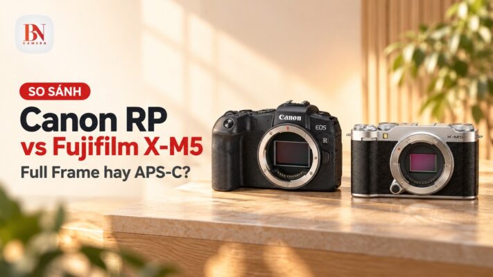 So sánh Canon RP và Fujifilm X-M5: Full Frame hay APS-C?