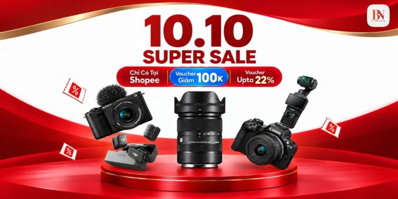Siêu sale 10.10 BNCamera trên Shopee: voucher đến 3,5 triệu