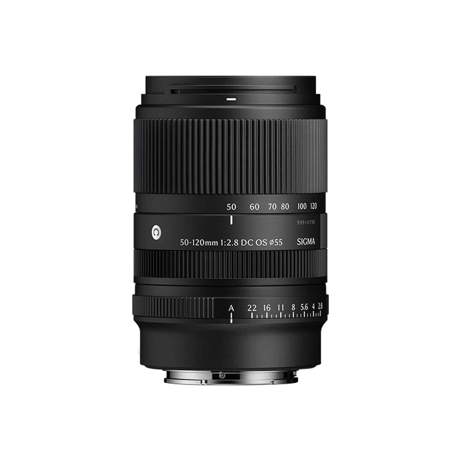 Sigma 50-120mm f/2.8 DC OS Contemporary For Canon RF thiết kế thân ống kính tele zoom không gắn hood