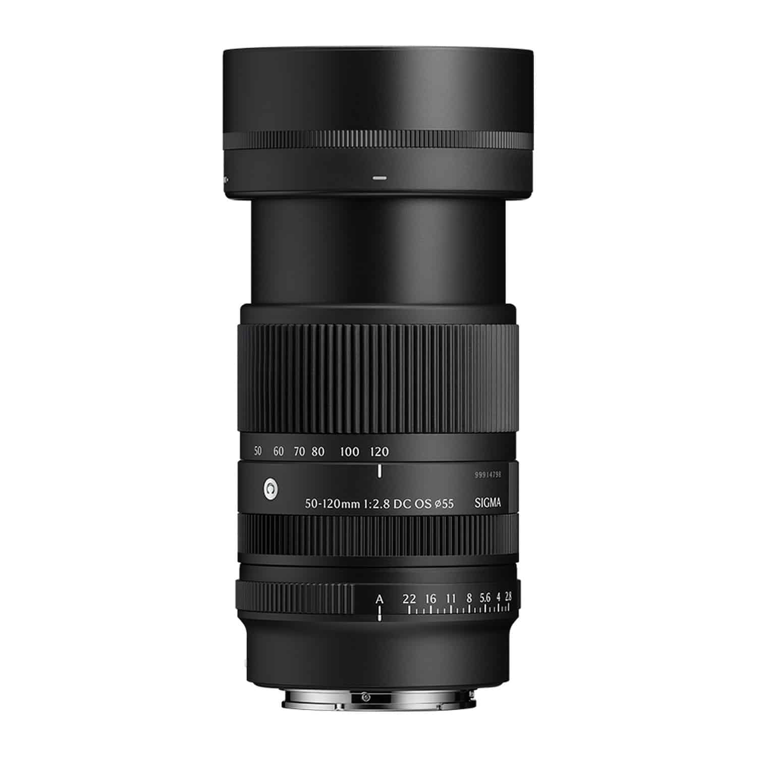 Sigma 50-120mm f/2.8 DC OS Contemporary For Canon RF hình ảnh thân ống kính khi thay đổi tiêu cự zoom